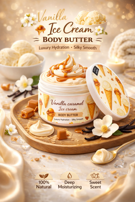 کره بدن وانیلی کاراملی170گرمی