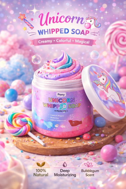 صابون خامه ای آدامسی یونیکورن