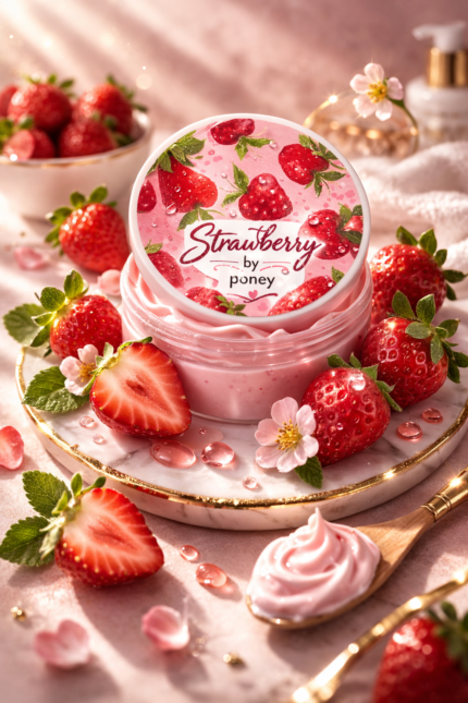 کره بدن توت فرنگی